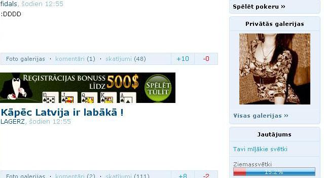 Galvenā lapa labā mala... Autors: jacky spoki.lv noslēpumi II