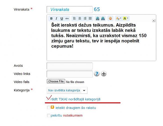 nbspLauks quotRādīt TIKAI... Autors: jacky Kā pievienot rakstu?