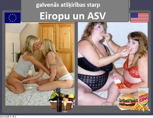Autors: kreksss Eiropa vs ASV - atšķirības