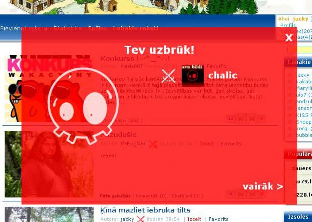 Pēc pievienošanās spēlei... Autors: jacky Vienkārši par Cepumu Rijēju