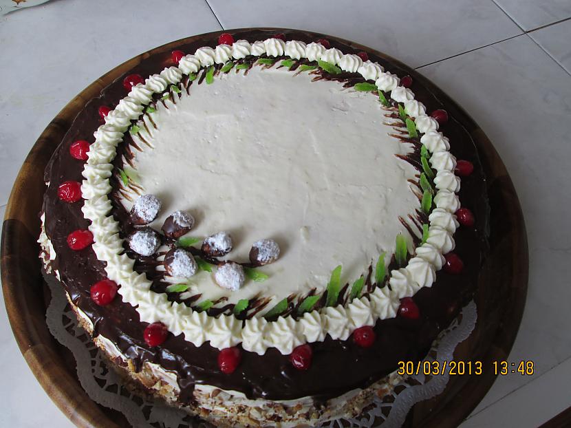 To pascaronunbsp krēmu... Autors: rasiks Torte ar pī
