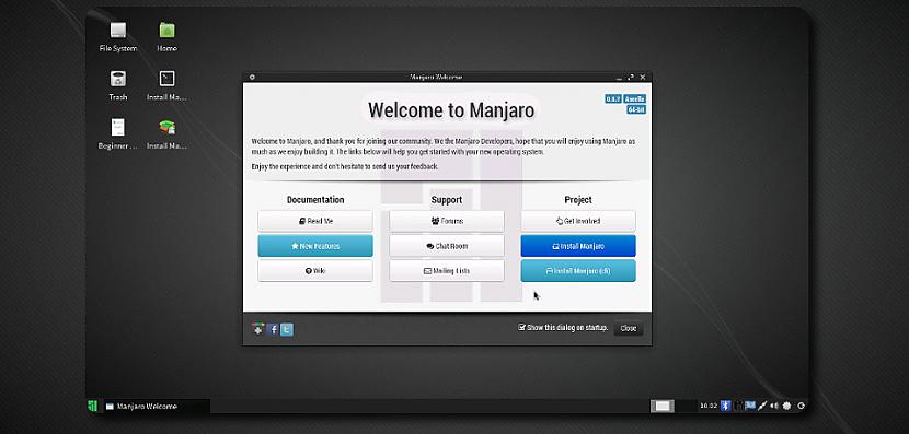 Manjaro Linux pretstats... Autors: arvislacis Manjaro Linux XFCE 0.8.7 apskats