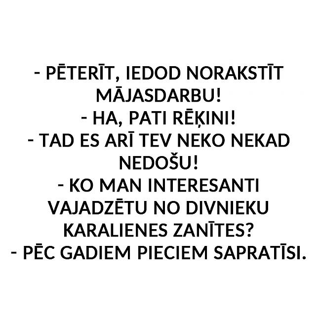 Autors: matilde 20 ideāli joki, kas ir jāzina no galvas katram!