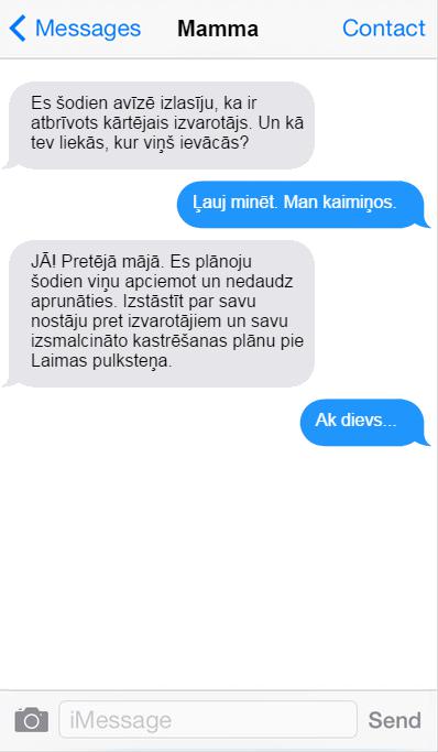 Autors: matilde Psihās Mammas īsziņas. Varbūt smieklīgi, varbūt tomēr nē.