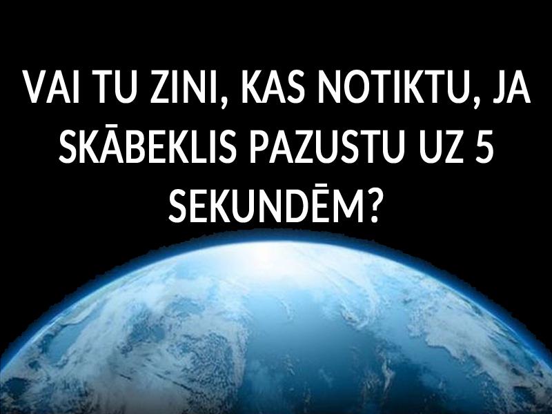 Ko tu tagad dari Tu elpo vai... Autors: matilde Vai tu zini, kas notiktu, ja uz Zemes nebūtu skābekļa tieši 5 sekundes?