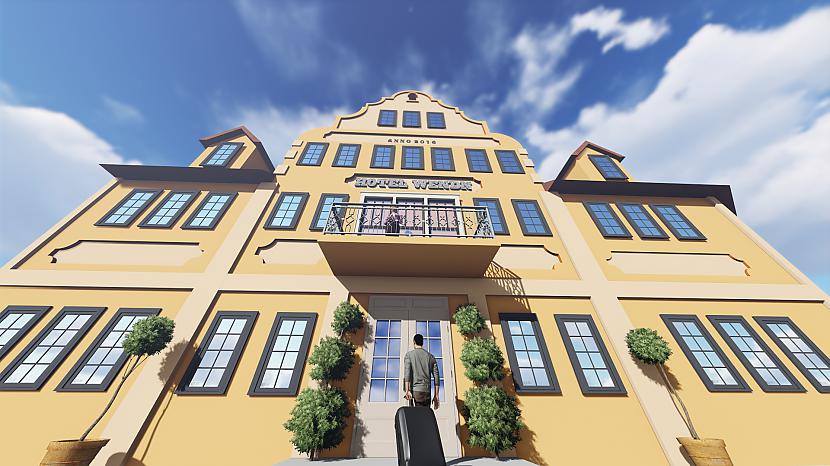 Autors: djart2007 Lielā Katrīnas iela, Cēsis, 3D rekonstrukcija