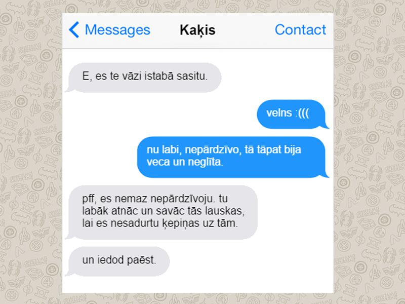 Autors: matilde 9 SMS no kaķa, kuras Tu, visticamāk, saņemtu, ja viņam būtu telefons