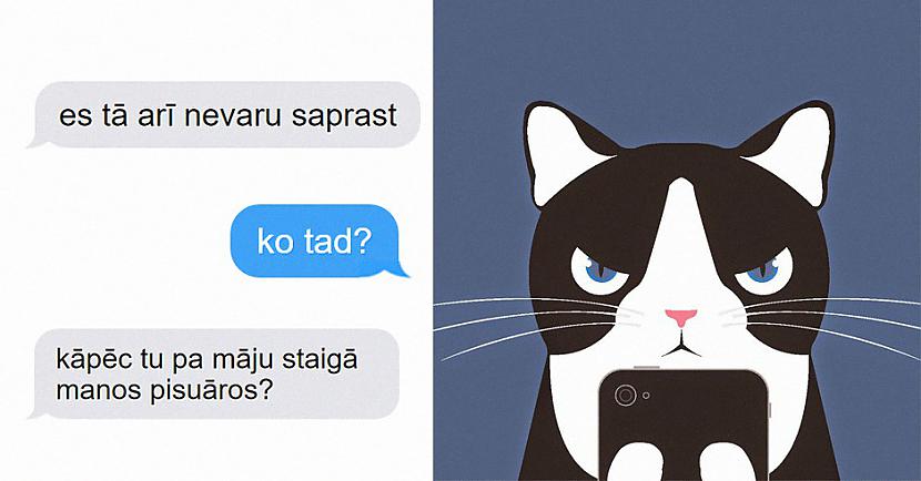 Autors: matilde 9 SMS no kaķa, kuras Tu, visticamāk, saņemtu, ja viņam būtu telefons