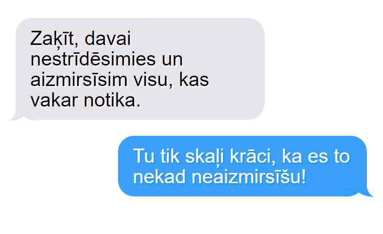 Autors: matilde 9 SMS, kas večiem liksies asprātīgas, bet sievietēm nepatiks