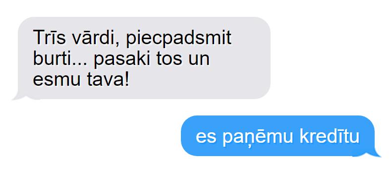 Autors: matilde 9 SMS, kas večiem liksies asprātīgas, bet sievietēm nepatiks