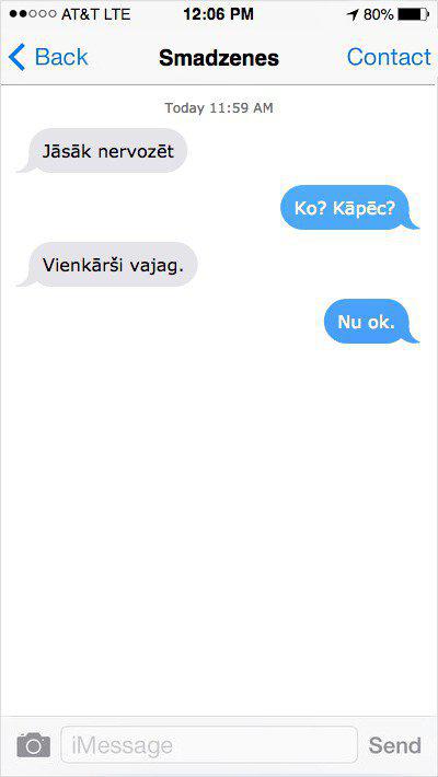 Autors: Charged 20 iedomu sarunas, kuras tev noteikti ir bijušas: ja smadzenes sūtītu SMS