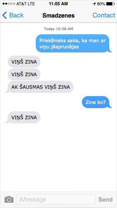 Autors: Charged 20 iedomu sarunas, kuras tev noteikti ir bijušas: ja smadzenes sūtītu SMS