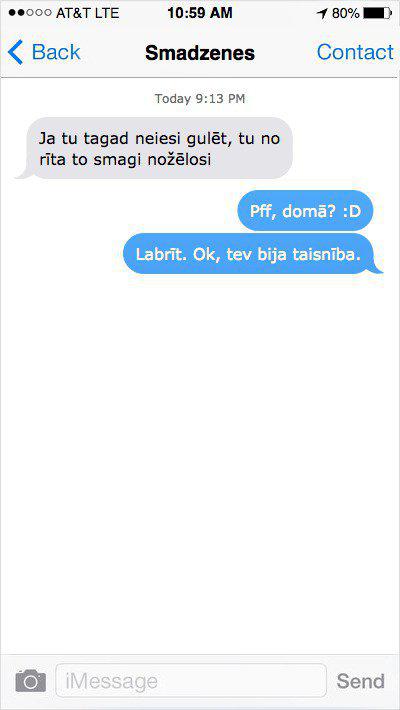 Autors: Charged 20 iedomu sarunas, kuras tev noteikti ir bijušas: ja smadzenes sūtītu SMS