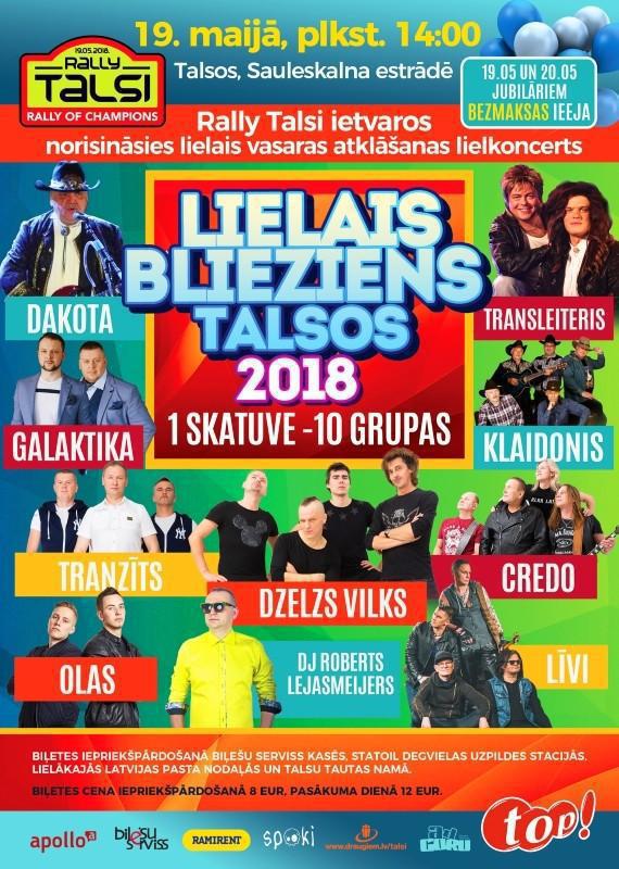 Autors: jacky Izsoles: LIELAIS BLIEZIENS TALSOS 2018