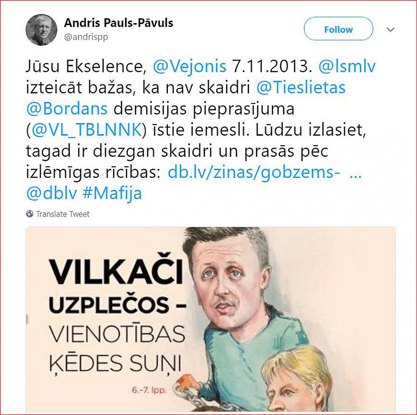 Vējonim tiek pieprasīta... Autors: Jānis Baroniņš Internetu nevar izdzēst... 13.06.2018