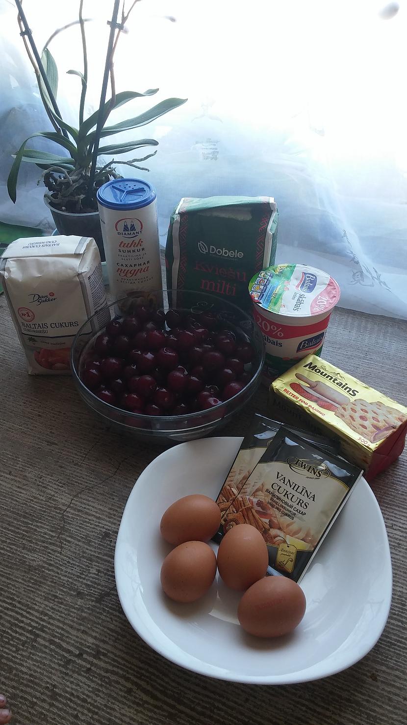 Vajadzigas sastavdalasbilde... Autors: Piparmētra11 Ķiršu pīrāgs