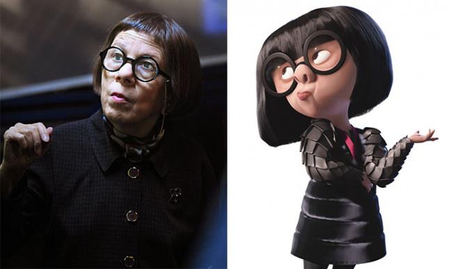 Edna Mode no quotLieliskiequot Autors: ĶerCiet 16 multfilmu varoņi, kas atrasti dzīvē!