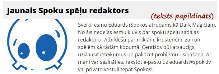 Paldies Eduard Dark... Autors: rasiks Jaunākie bilžuki no spoku dzīves, jeb esi sveicināts, Eduard!
