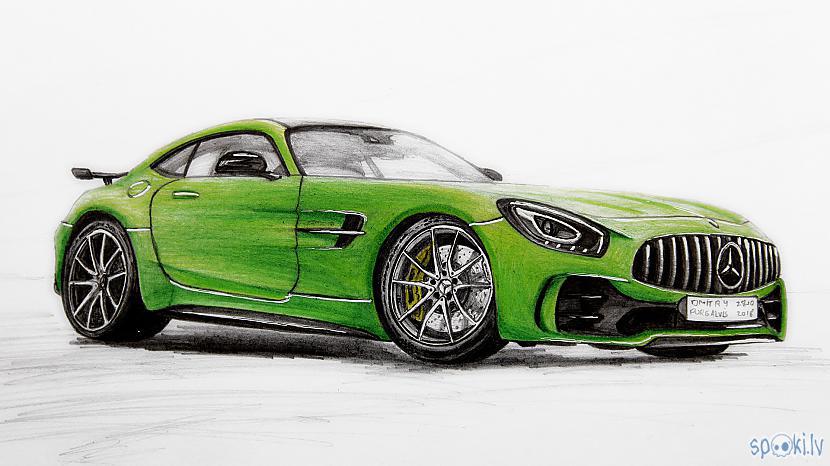 Autors: LosAngeles 2019 Mercedes-Benz AMG GT R zīmējums.