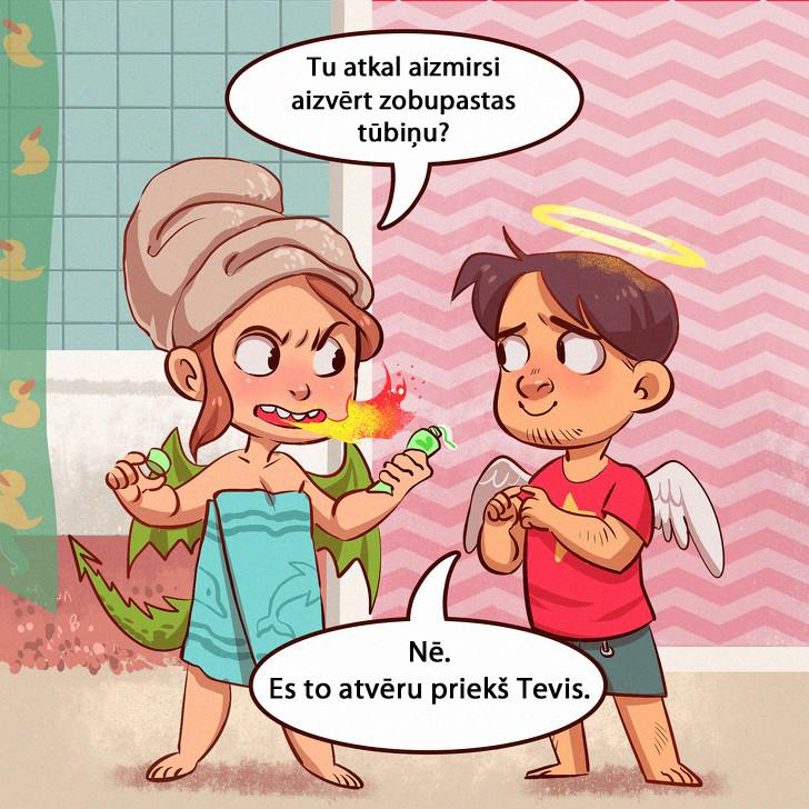 Kārtējais sīkums neaizvēri... Autors: matilde 10 muļķīgi, bet populāri iemesli, kāpēc mīlnieki savā starpā kašķējas