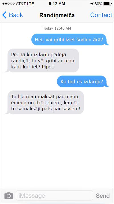 Autors: Pīters Kvils Kam jāmaksā par ēdienu randiņā?