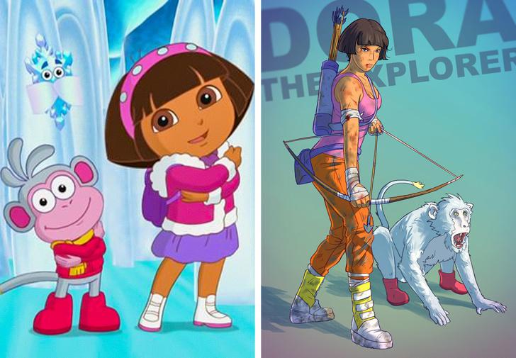 Doranbspno... Autors: matilde Lūk, kā izskatītos 11 multfilmu varoņi no mūsu bērnības, ja viņi pieaugtu