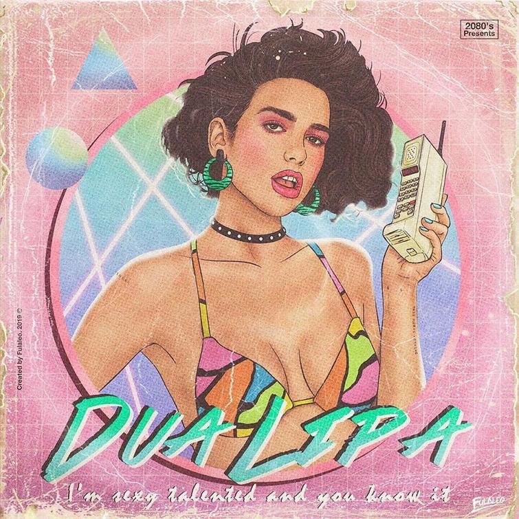 Dua Lipa Autors: matilde Atpakaļ pagātnē: kā izskatītos mūsdienu slavenības astoņdesmitajos?