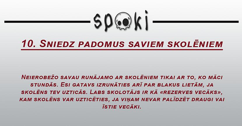 Autors: Latvian Revenger 10 padomi, kā kļūt par labu skolotāju