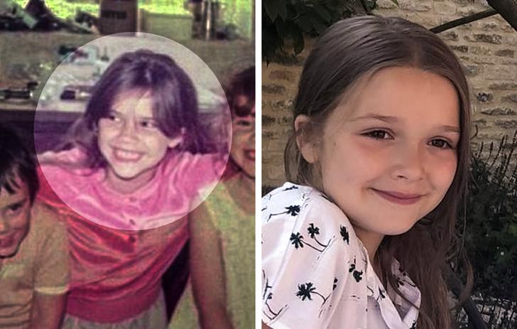 Viktorija Bekhema un Hārpere... Autors: matilde 12 slavenības, kuru bērni ir pilnīgas viņu kopijas