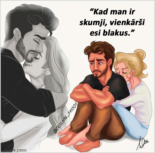 Autors: matilde Desmit attiecību ilustrācijas, kas liks iemīlēties no jauna