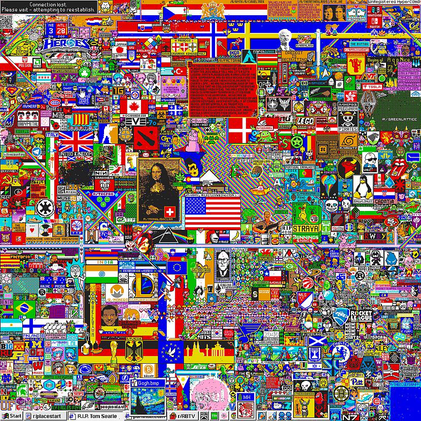 Pēc 72h darba scaronāds bija... Autors: Kommie Apbrīnojamais r/place