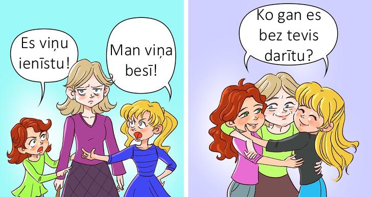 nbspMīlestības evolūcija Autors: matilde 12 ilustrācijas, kurās perfekti attēlotas māsu attiecības
