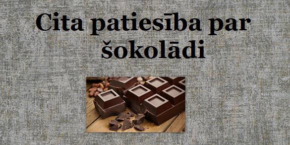 Autors: GargantijA Nenopietni par šokolādi