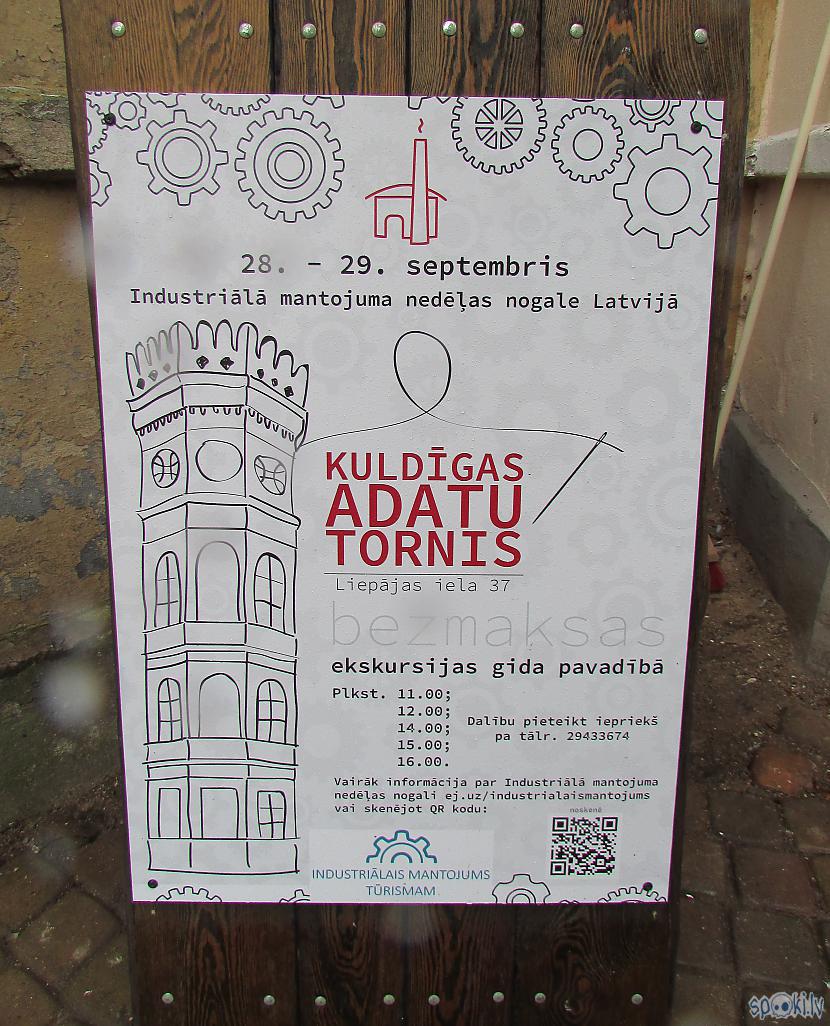 Diemžēl gan lija litus un uz... Autors: pyrathe Kuldīgas adatu tornis