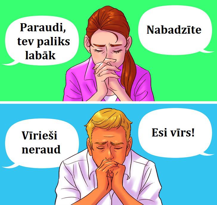 nbspJa cilvēkam ir bēdīgi... Autors: Lestets 11 dubulto standartu piemēri, kas bojā mūsu dzīvi