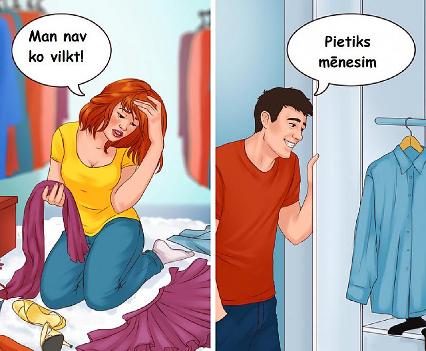 nbspĢērbscaronanāsIespējams... Autors: Lestets 12 lietas, ko sievietes un vīrieši uztver pilnīgi dažādi