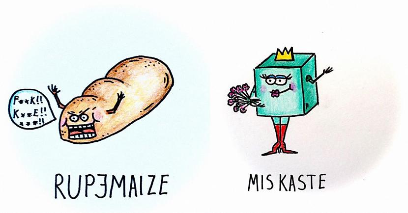 Pie apvārscaronņa ir... Autors: EV1TA Latviete rada kreatīvas un jaukas ilustrācijas ar apslēptiem jokiem