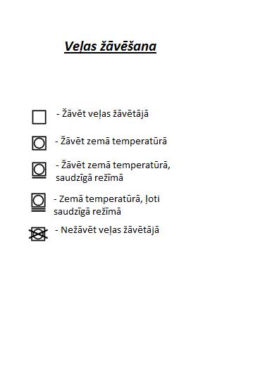 Veļas mazgāšanas simboli - Spoki