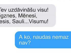 9 SMS, kas večiem liksies asprātīgas, bet sievietēm nepatiks