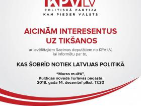 Par Saeimu, valdību, ideoloģijām un partiju sponsoru naudu atmaksām 08.12.2018