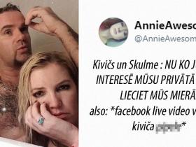 Cilvēki soctīklos smejas par Kiviča un Skulmes pikanto tiešraidi no vannas