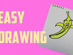How to draw a cute banana