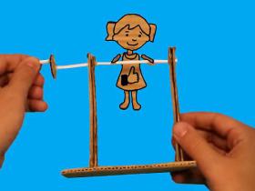 How to make a Cardboard game Toy Kids' Craft by Devlin Fox