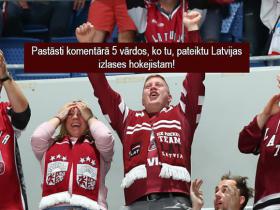 KONKURSS - Pastāsti 5 vārdos, ko tu pateiktu Latvijas hokeja izlases hokejistam!