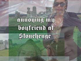 Dover Castle and Stonehenge, kaitinu savu puisi