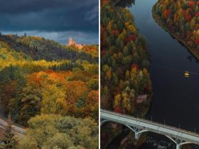 18 skaisti attēli no Latvijas rudens galvaspilsētas - Siguldas