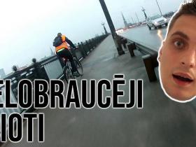 Velobraucēji idioti